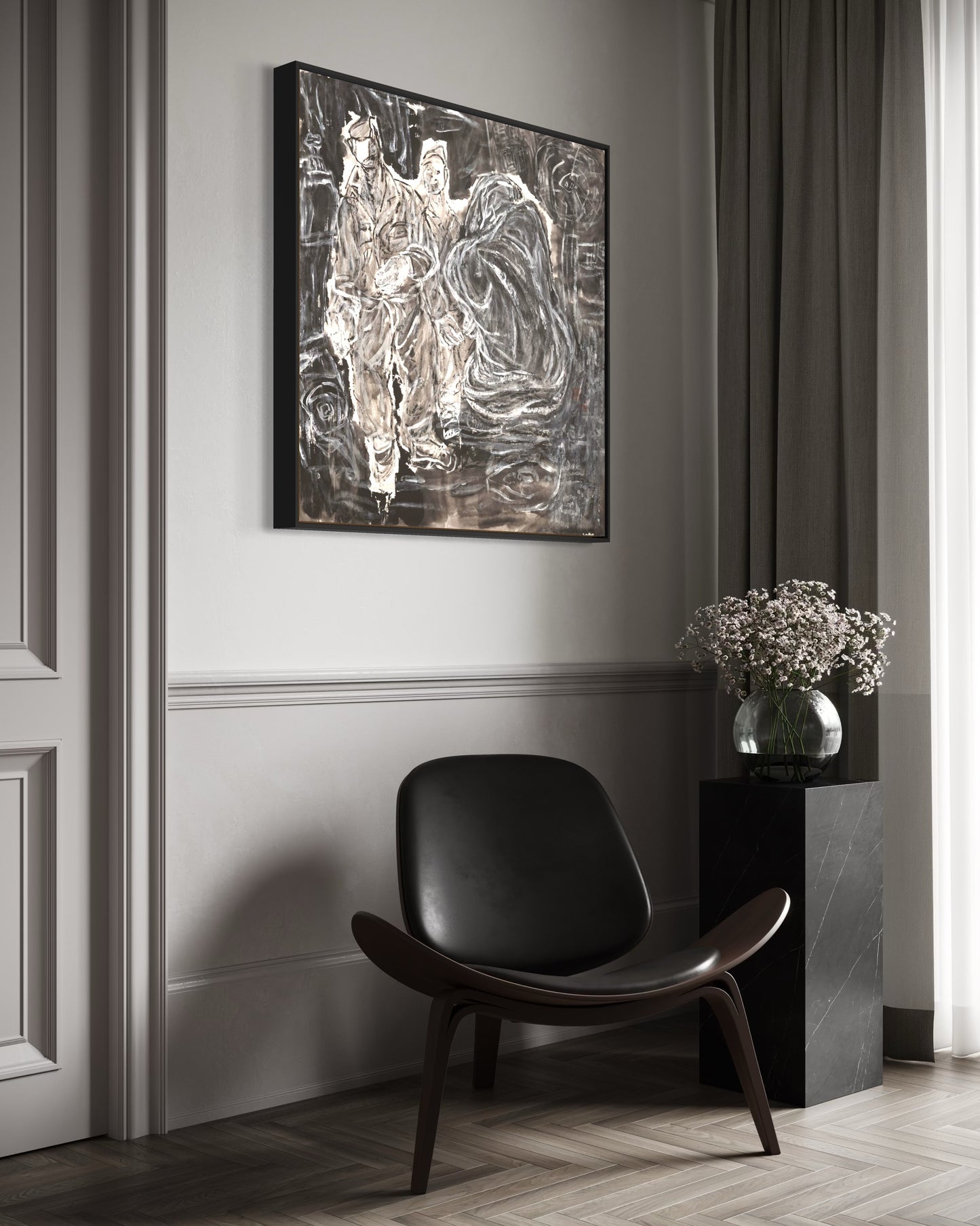 Echoes Beneath the Cloak – Canvas Print