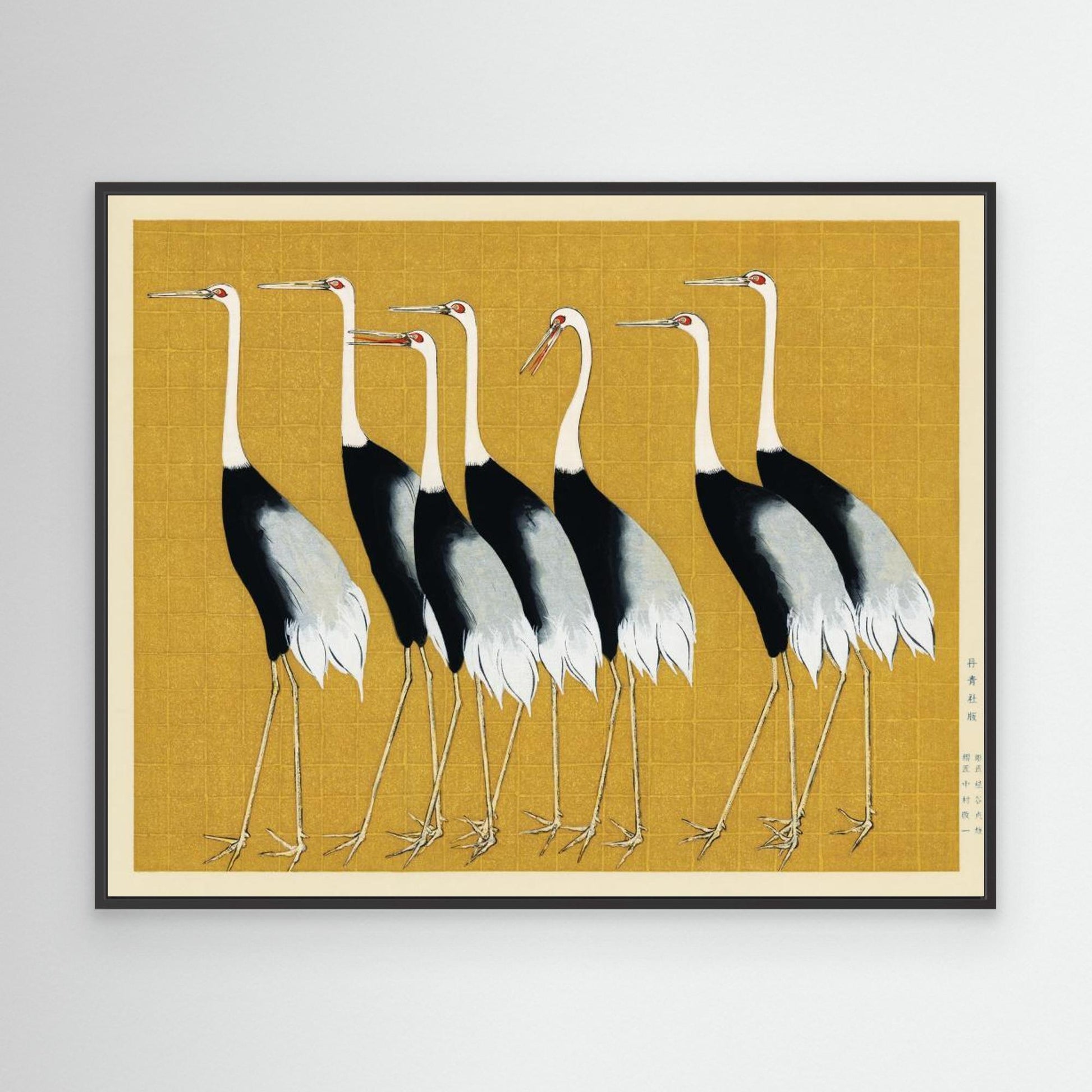 Japanese Red Crown Crane by Pictufy