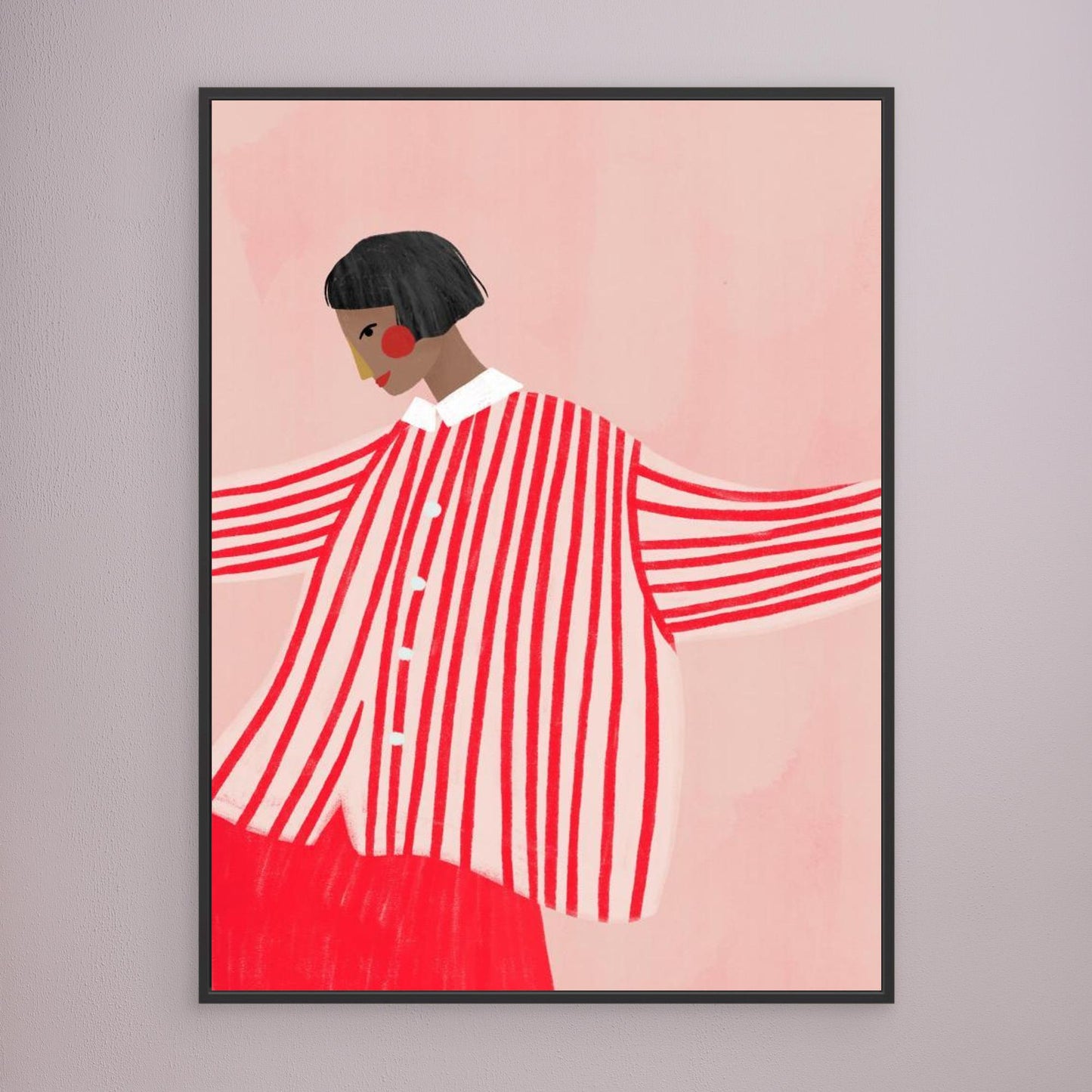 The Woman With the Red Stripes by Bea Müller