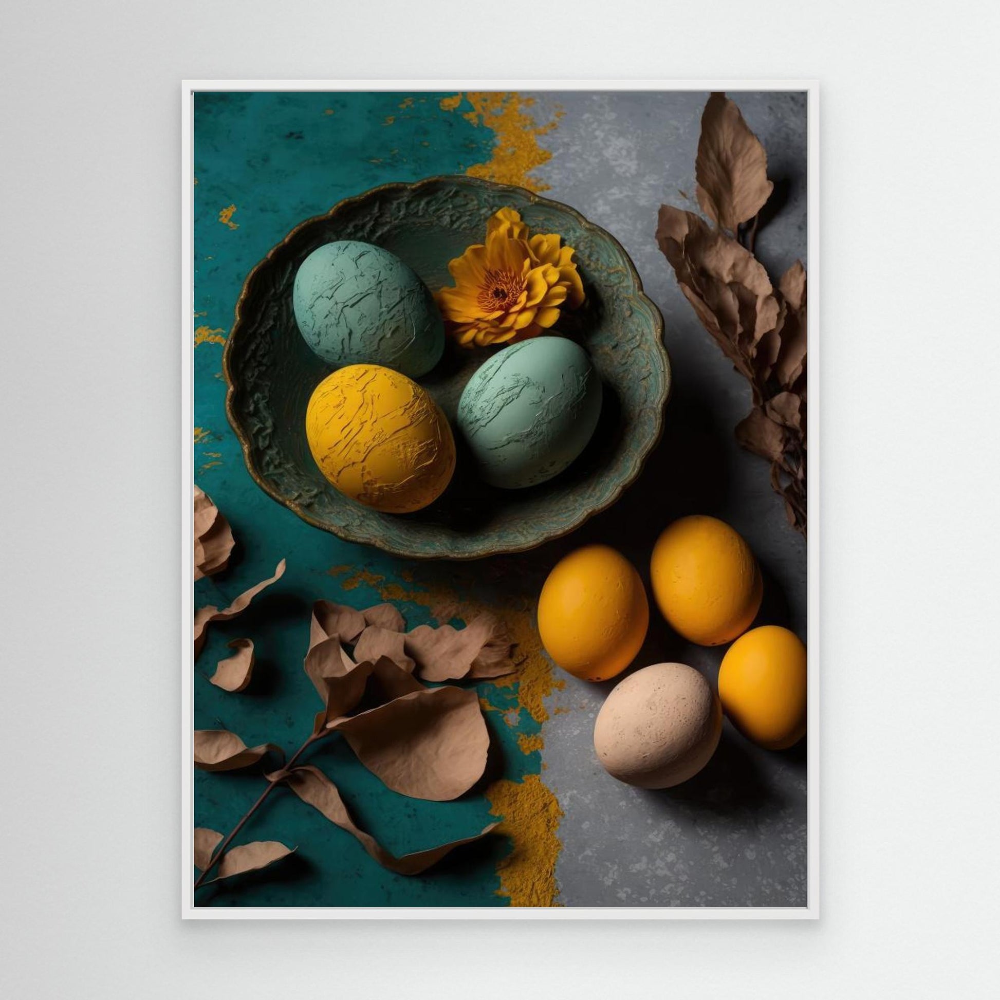 Yellow And Blue Eggs by Treechild