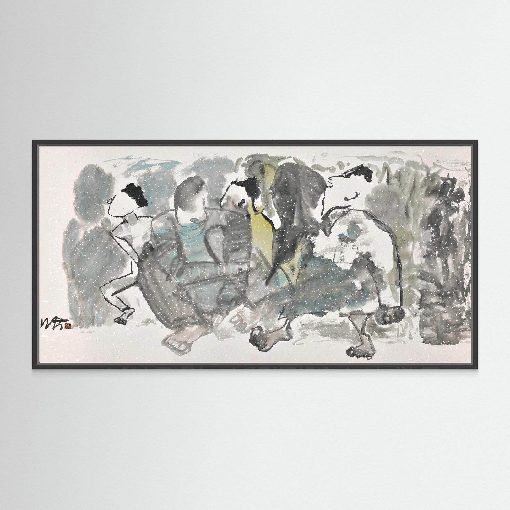 Winter Chatter - Canvas Print