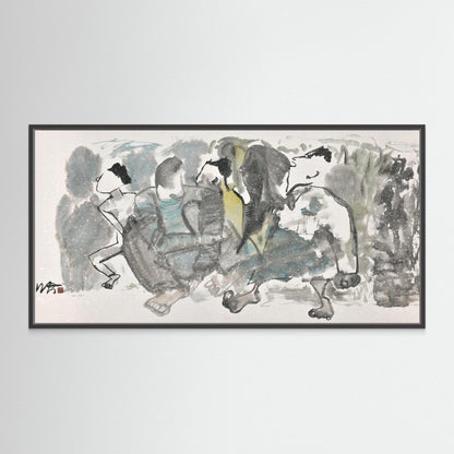 Winter Chatter - Canvas Print