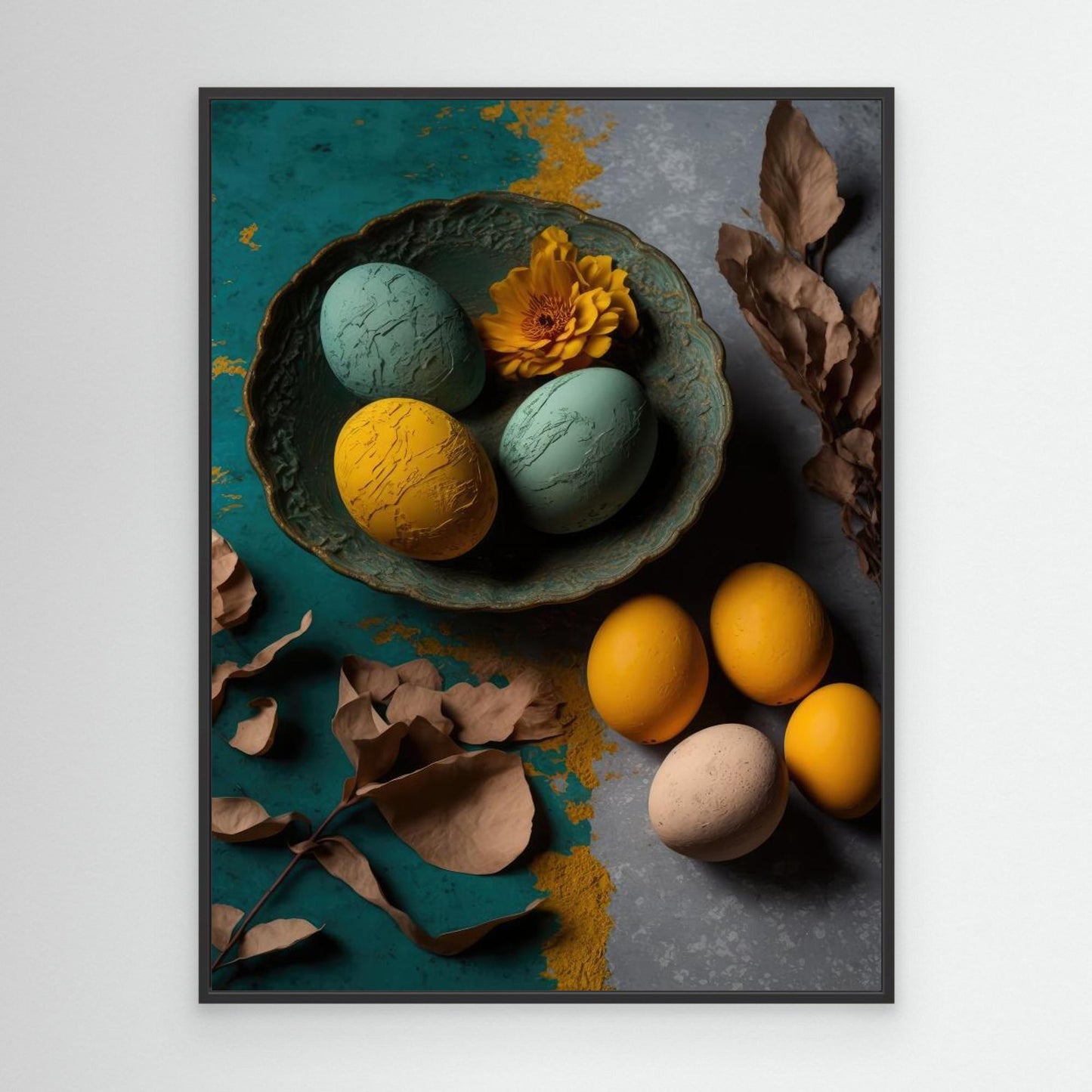 Yellow And Blue Eggs by Treechild