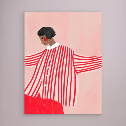 The Woman With the Red Stripes by Bea Müller