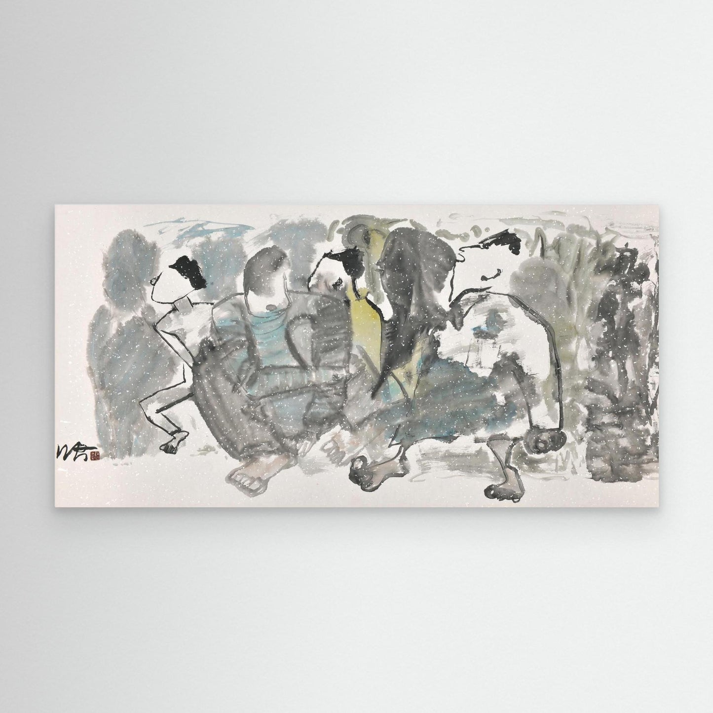 Winter Chatter - Canvas Print