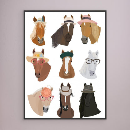 Horses In Hats by Hanna Melin