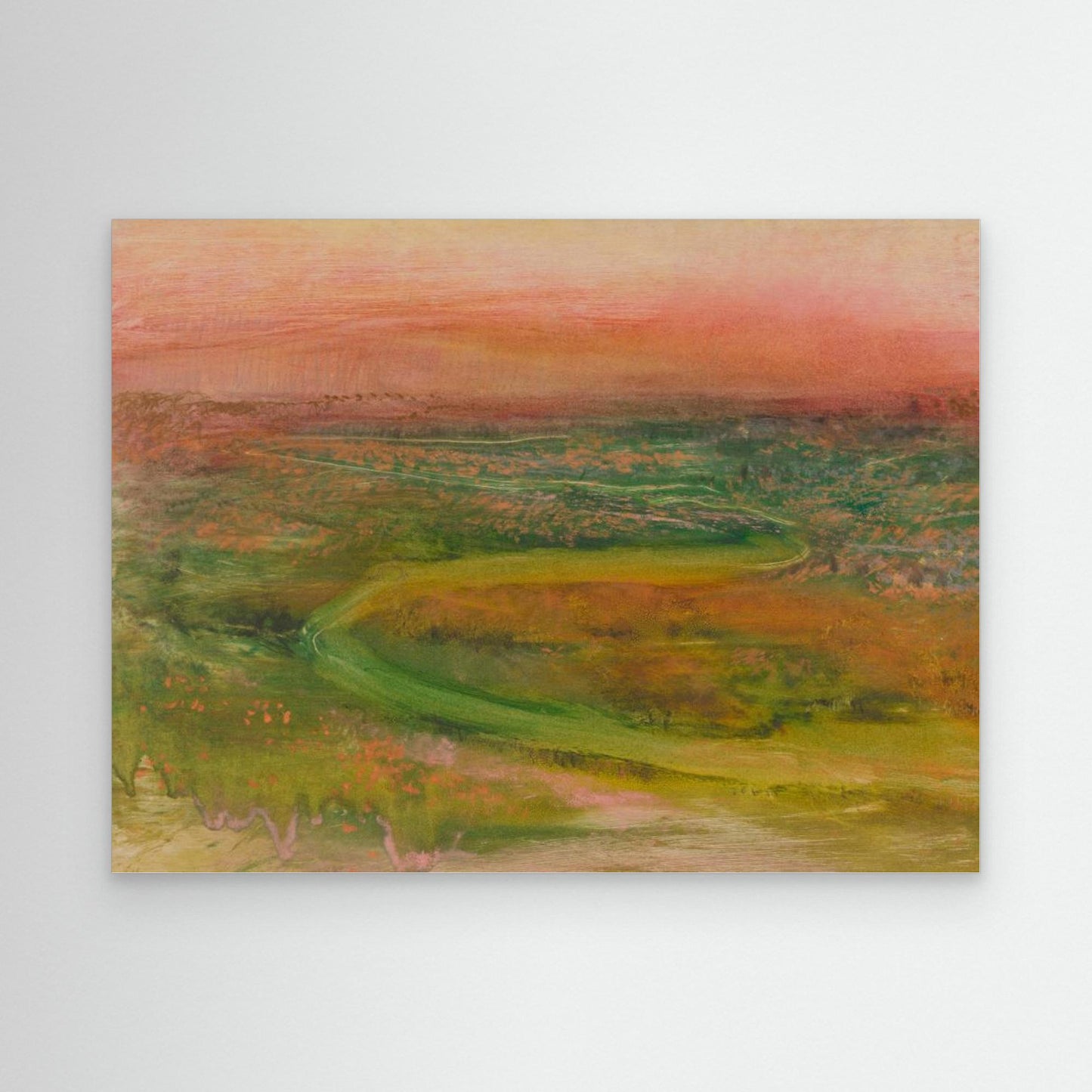 S Shaped Path In an Abstracted Landscape by Pictufy