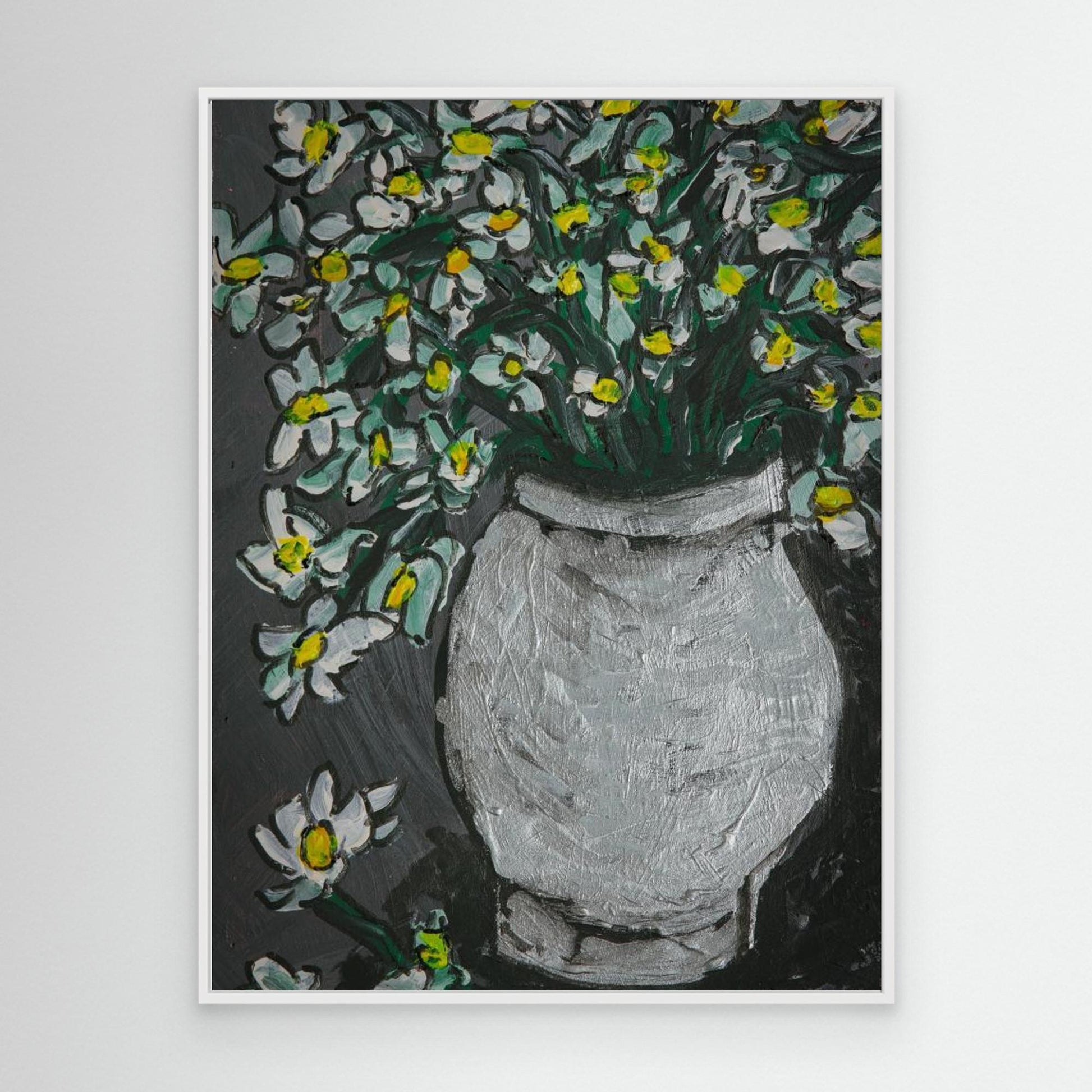 Irises In Silver by Dale Hefer &Amp; Family