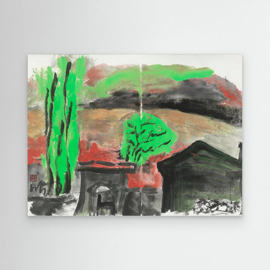 Neon Grove at Dusk - Print on Canvas