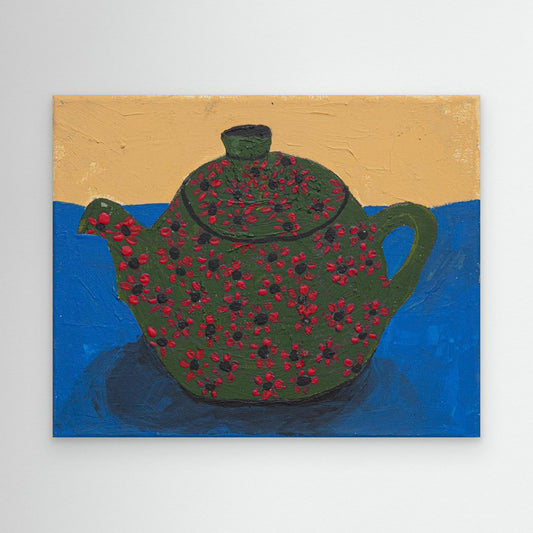 Teapot With Flowers by Dale Hefer &Amp; Family