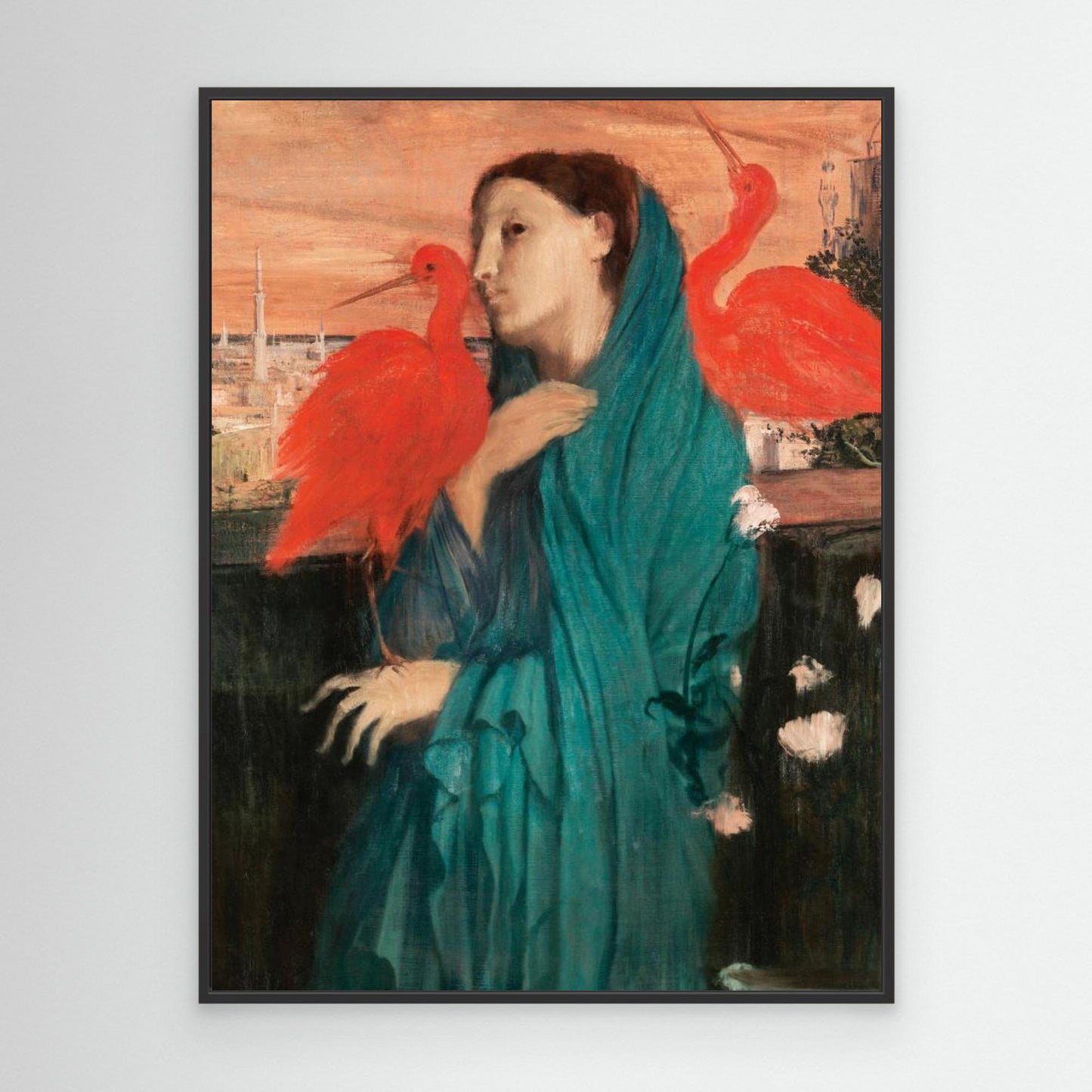 Young Woman With Ibis by Pictufy