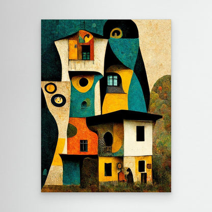 The Art House by Treechild - Canvas Print