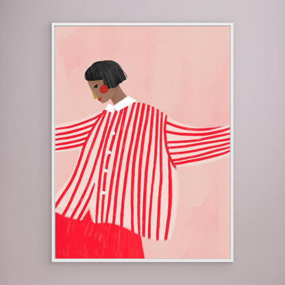 The Woman With the Red Stripes by Bea Müller
