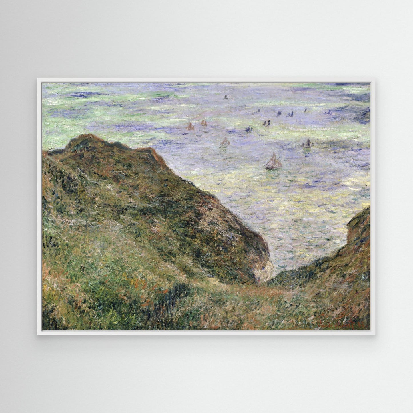 Claude Monet's View Over the Sea (1882) Famous Painting by Pictufy