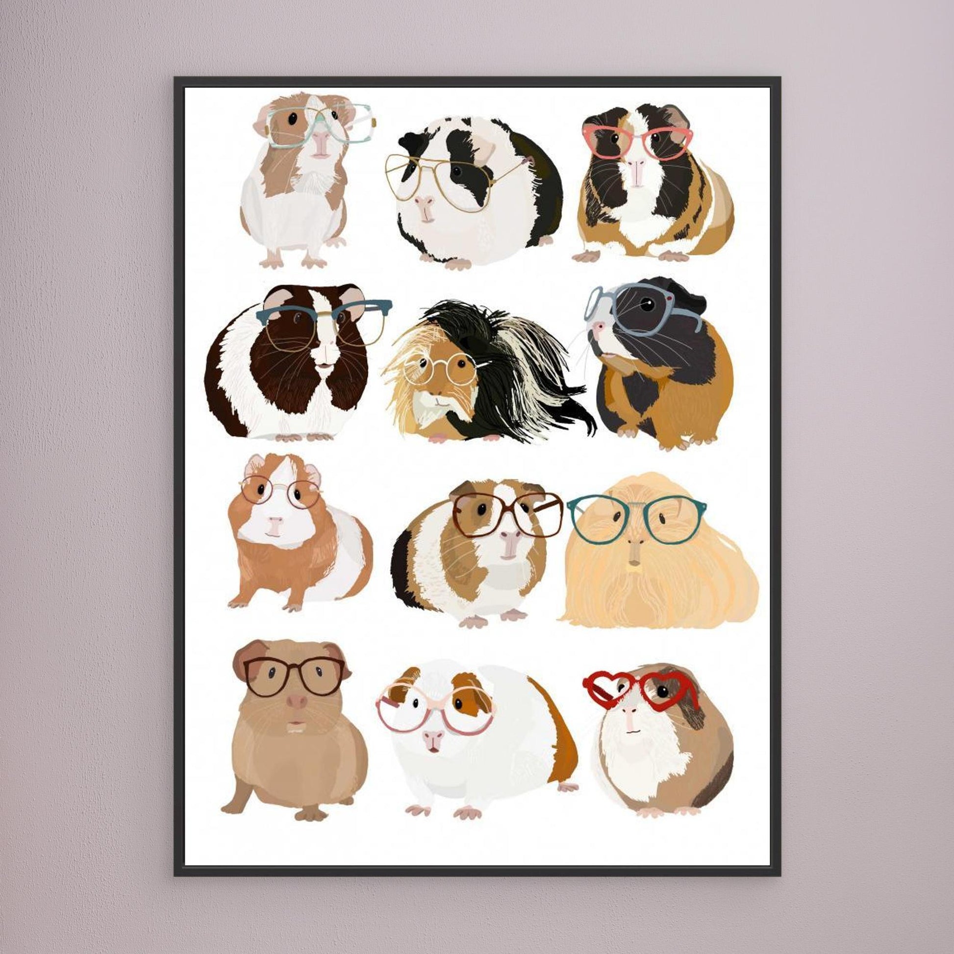 Guinea Pig in Glasses by Hanna Melin