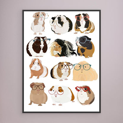 Guinea Pig in Glasses by Hanna Melin
